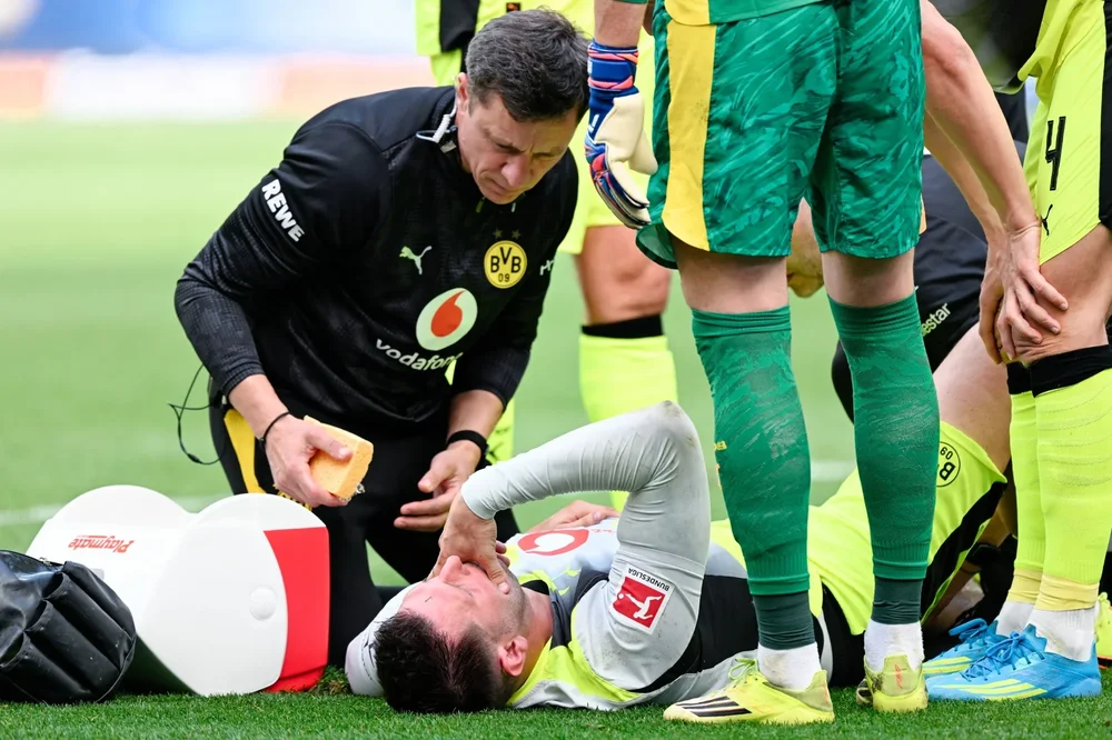 Süle, lesionado en el partido ante el Hoffenheim.